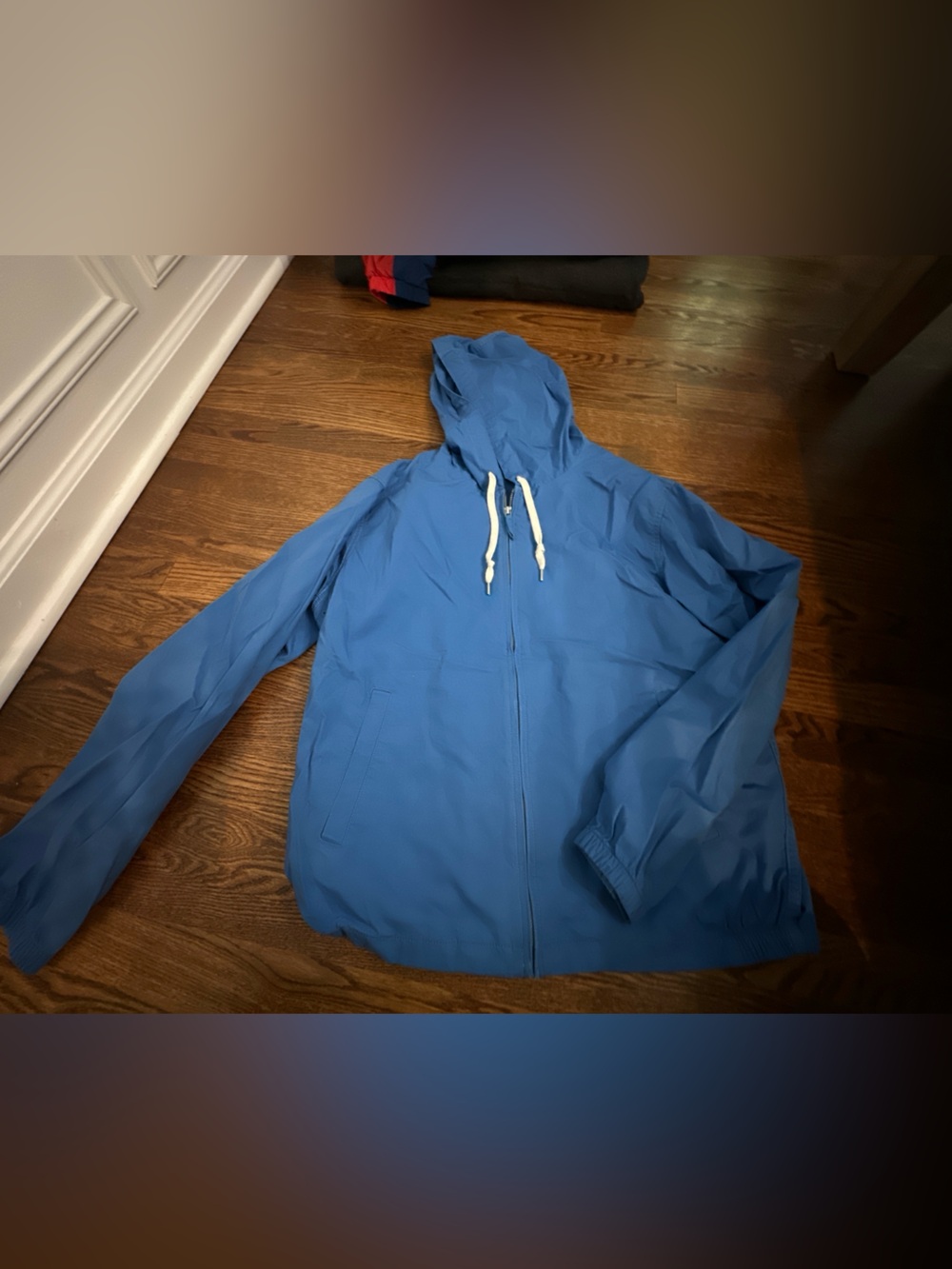 Uniqlo Light Blue Hooded Windbreaker Jacket
